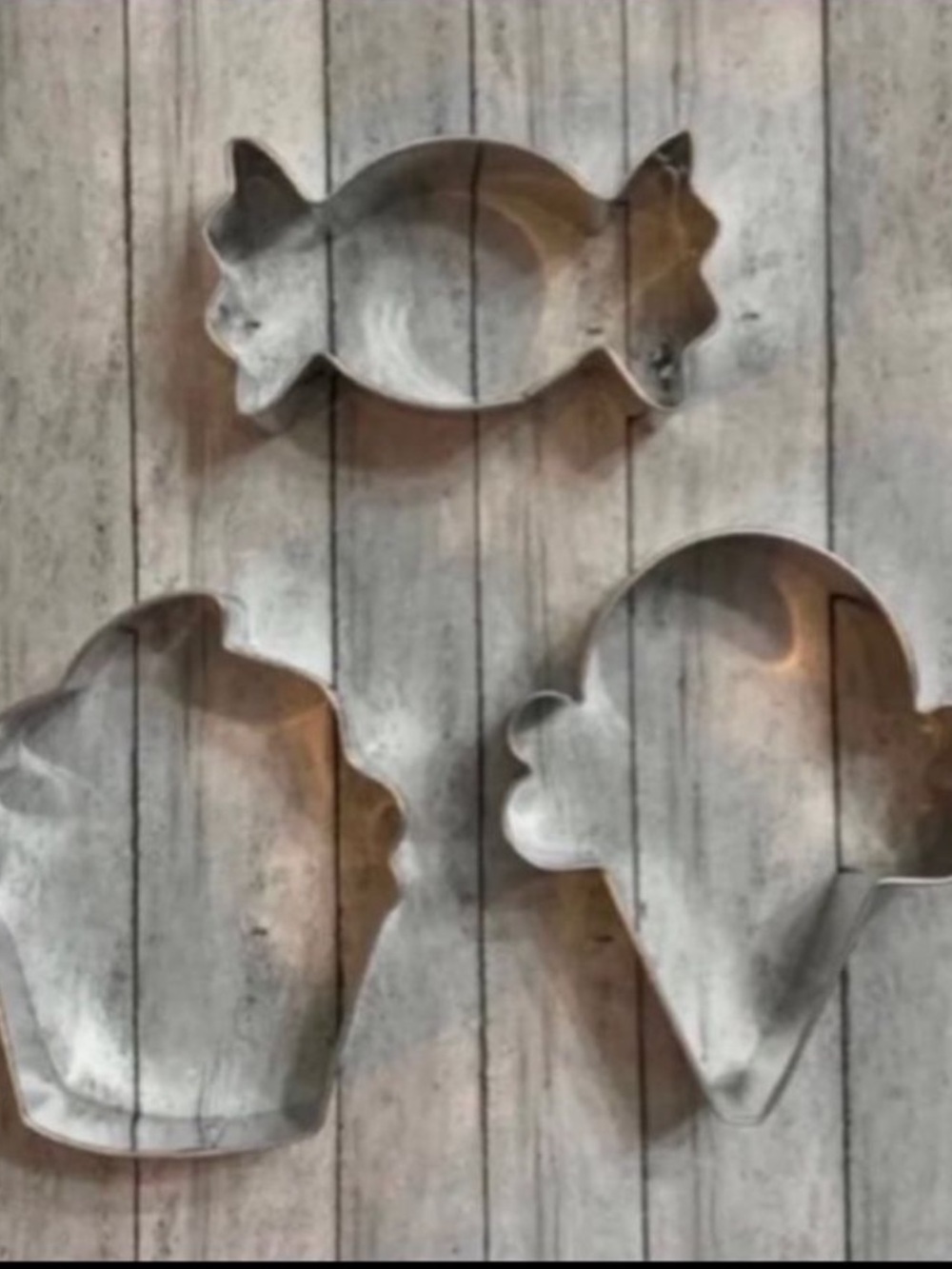 3 Piece Cookie Cutter Set - Candy, Cupcake, Ice Cream Cone NWT
